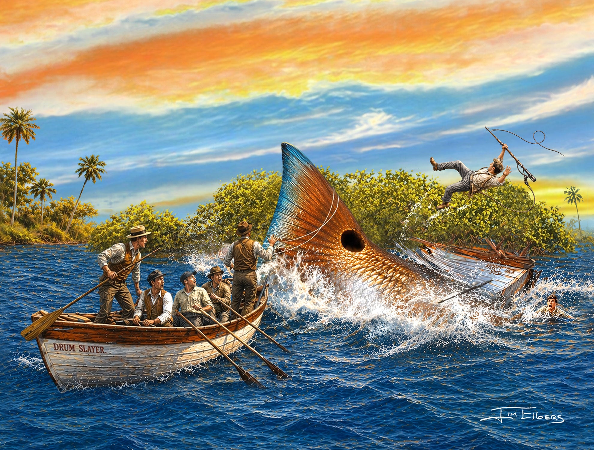 Slam Collections  Copper Schooner  Print  16x20