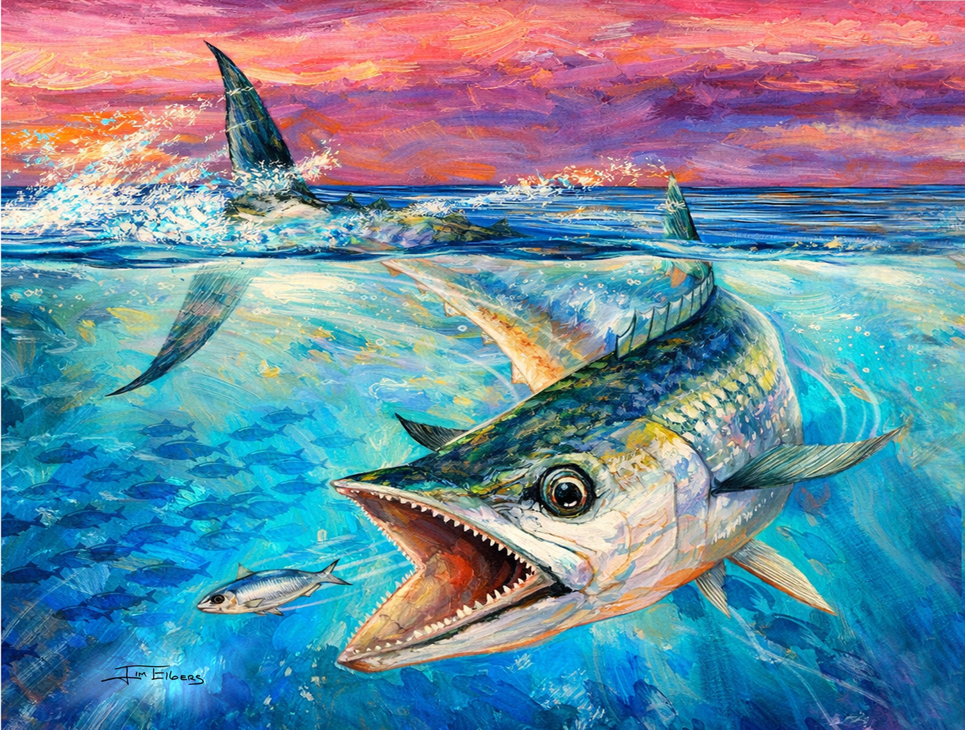 Slam collections Kingfish-Slam Giclee 16X20