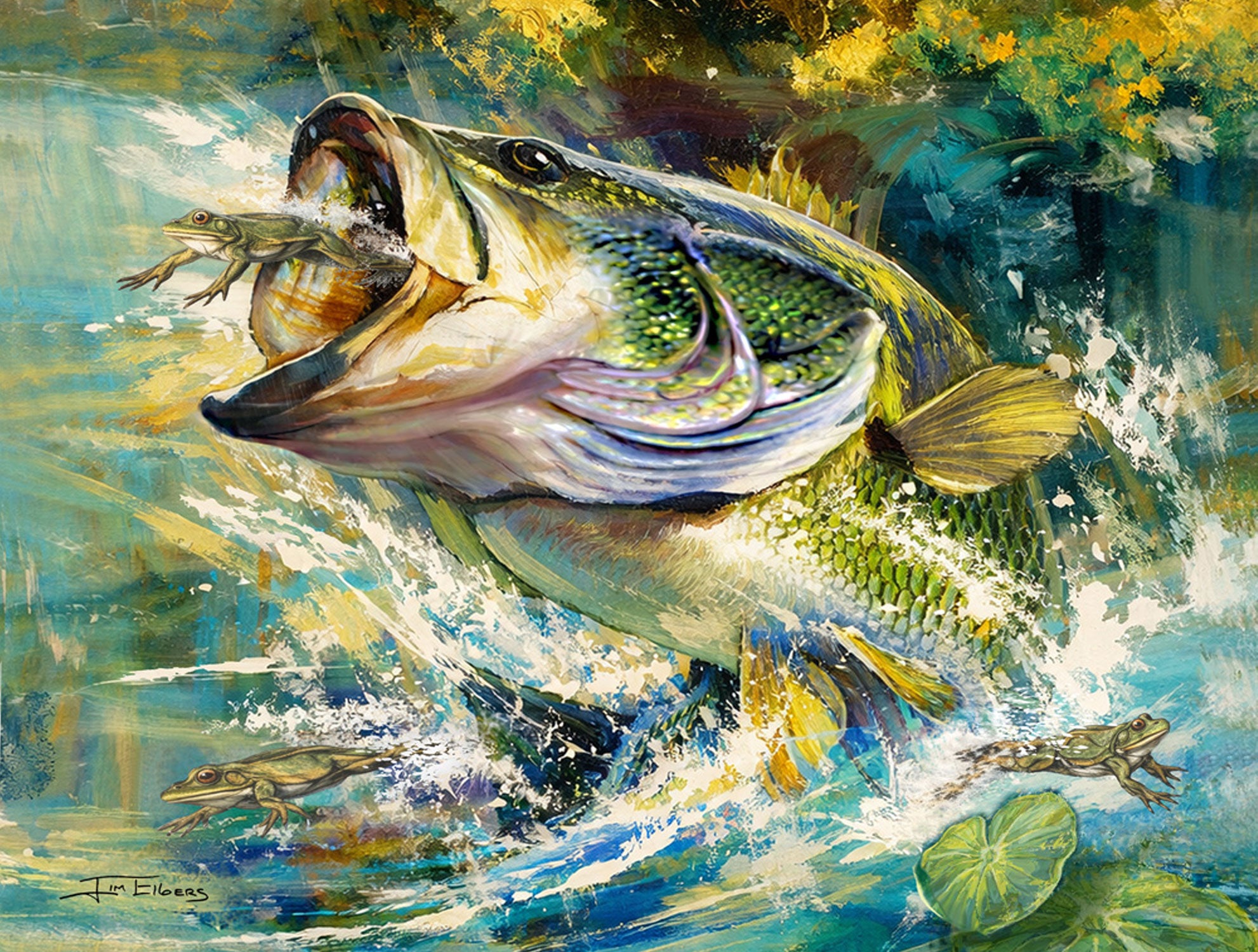 Slam collections Large-Mouth Giclee 16X20