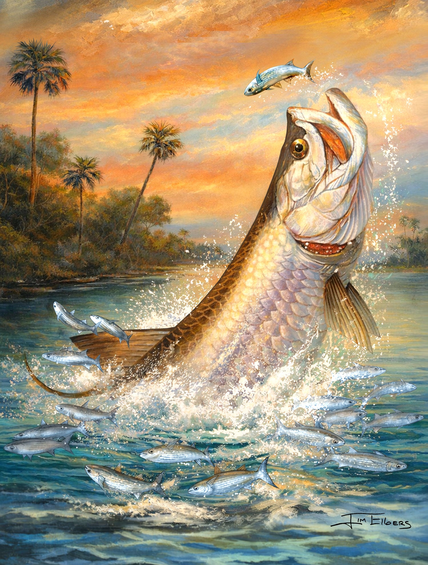 Slam collections Tarpon Creek Giclee 16X20
