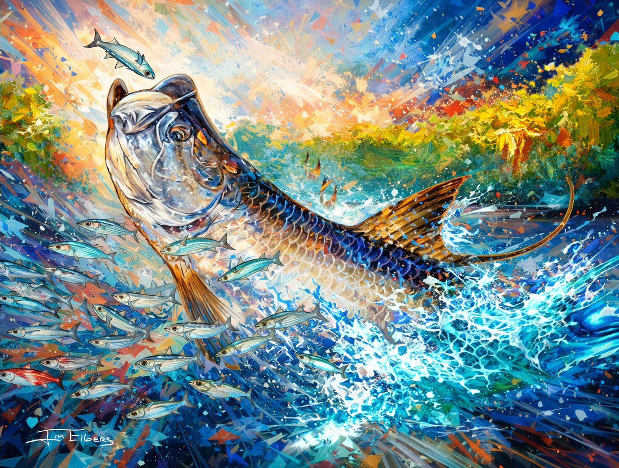 Slam collections Tarpon Slam Giclee 16X20